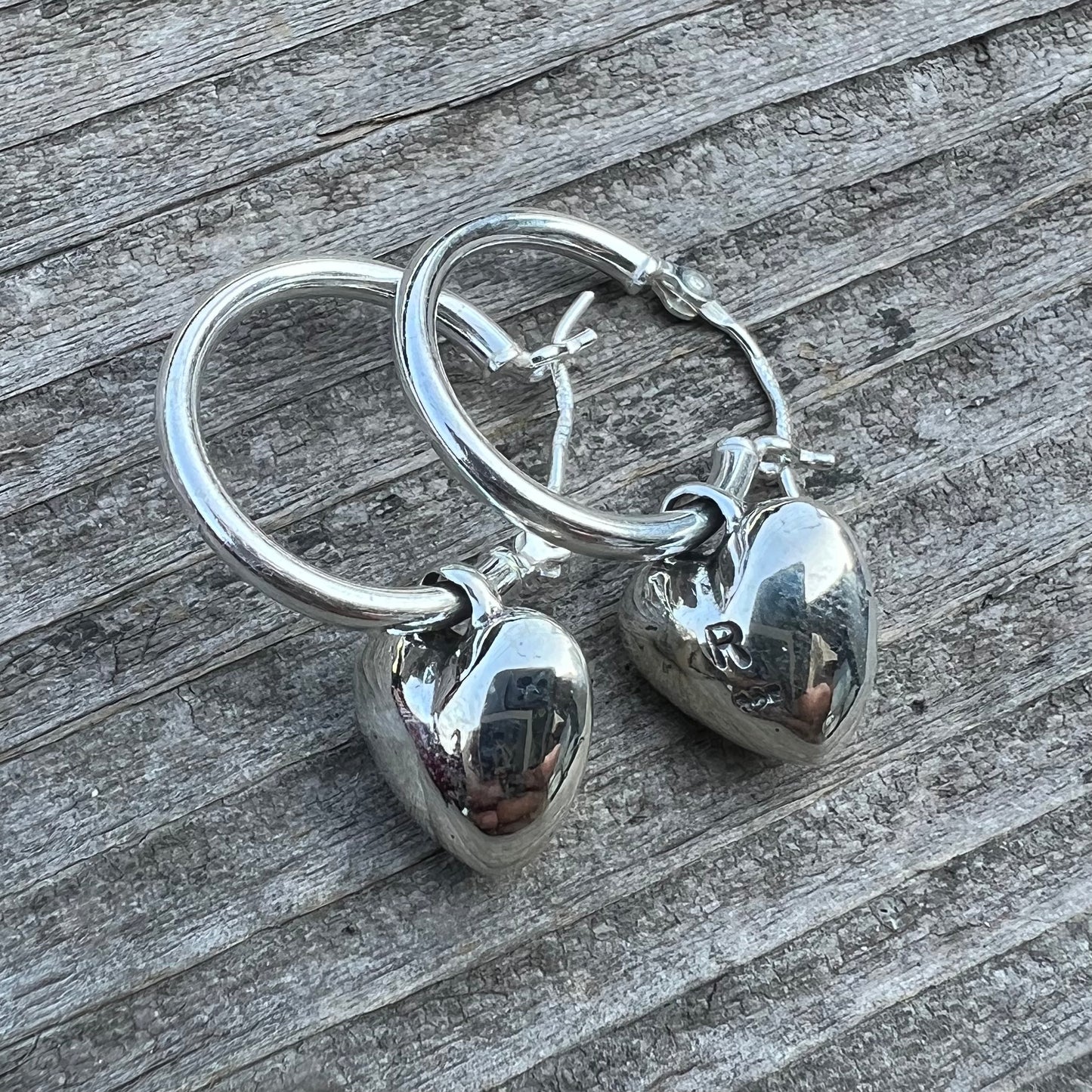 Heart Hoop Earrings