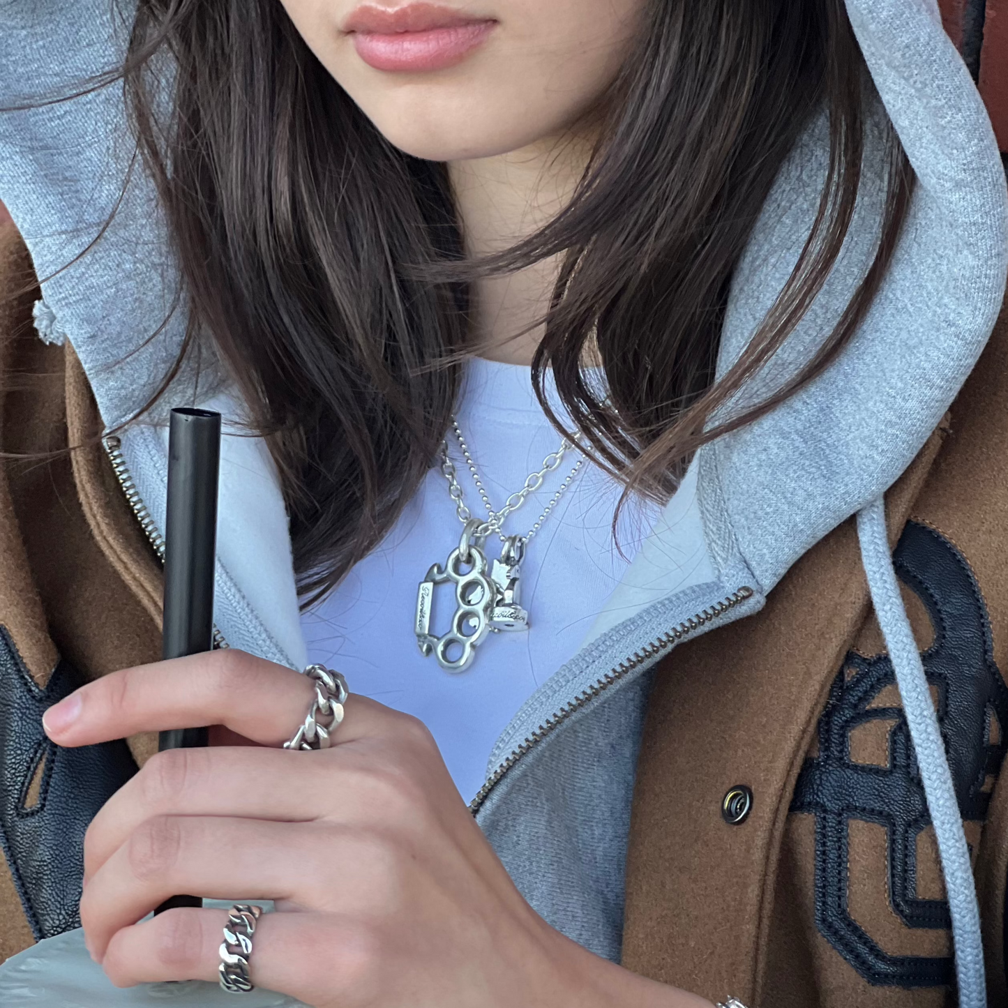 Brass Knuckles Pendant
