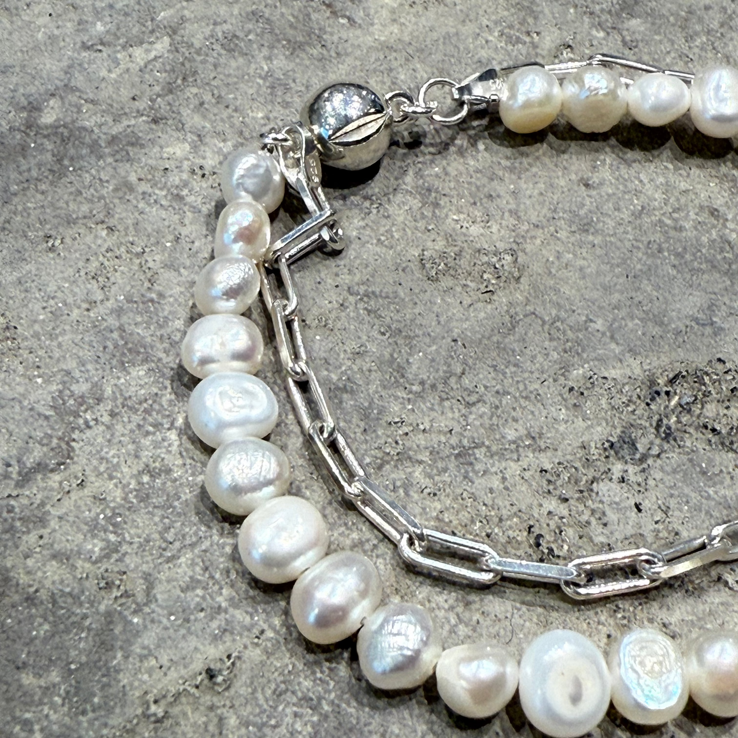 Recoil&co. x "TSUNAGI" Pearl Bracelet - 03