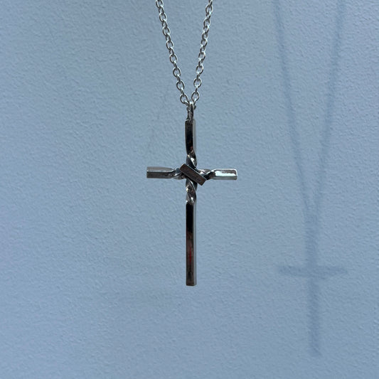 Label Cross Pendant (Large)