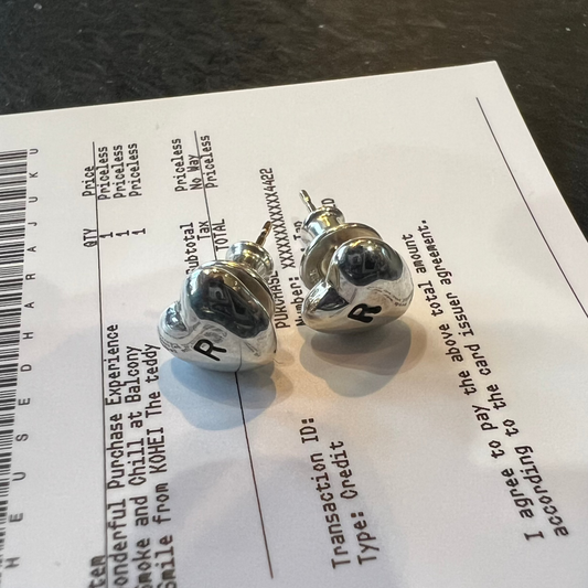 Heart Stud Earrings (Pair)